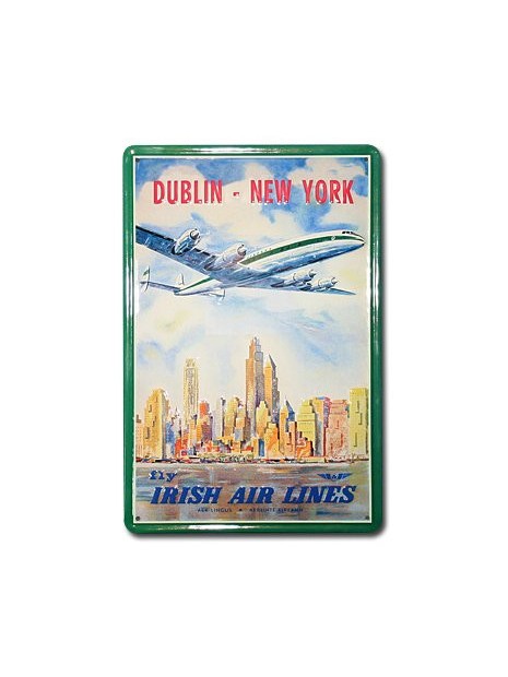 Plaque décorative en relief Fly Irish Air Lines (20 x 30 cm)