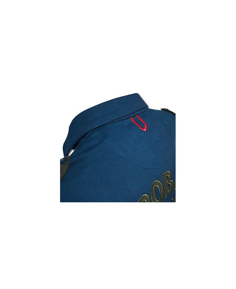 Polo marine manches longues JET - Taille L