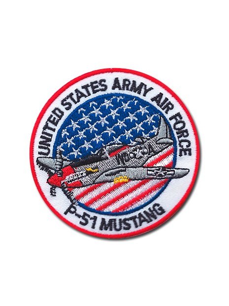 Ecusson "United States Army Airforce P51 Mustang"