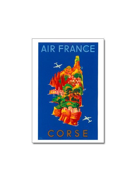 Carte postale Air France, Corse