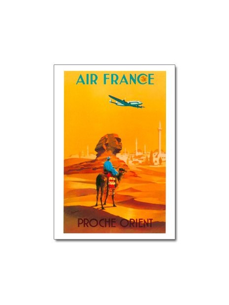 Carte postale Air France, Proche-Orient