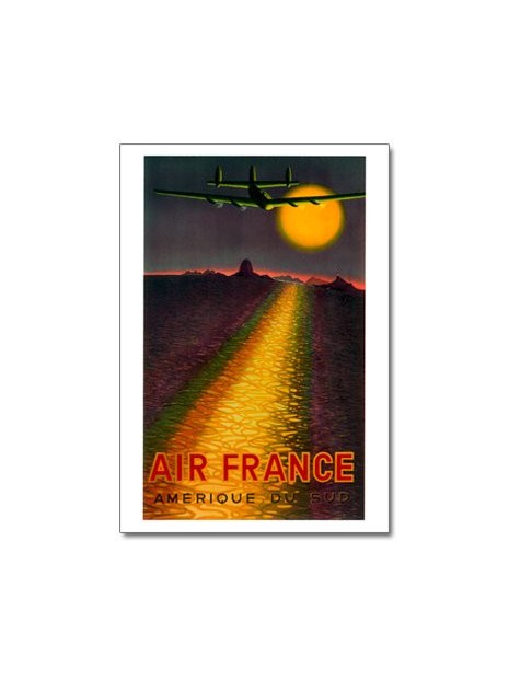Carte postale Air France, Amérique du Sud