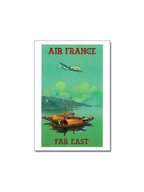 Carte postale Air France, Far East