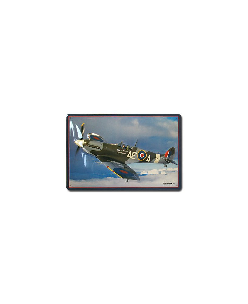 Plaque décorative en relief Spitfire MK Vb (20 x 30 cm)