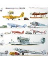 Poster Avions commerciaux Français