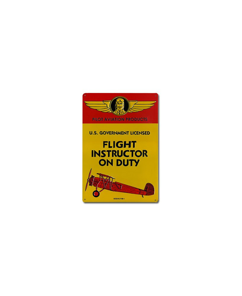 Plaque décorative en relief Flight Instructor on Duty