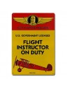 Plaque décorative en relief Flight Instructor on Duty