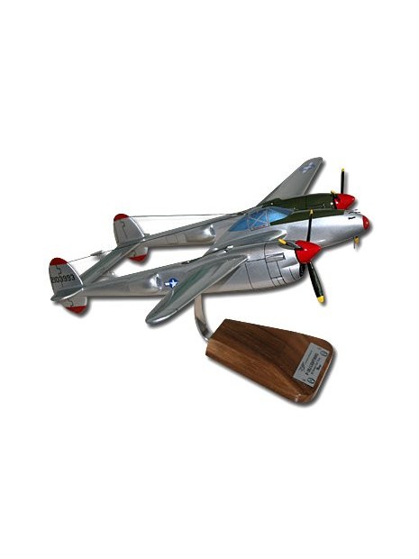 Maquette bois P38J Lightning U.S.A.F.