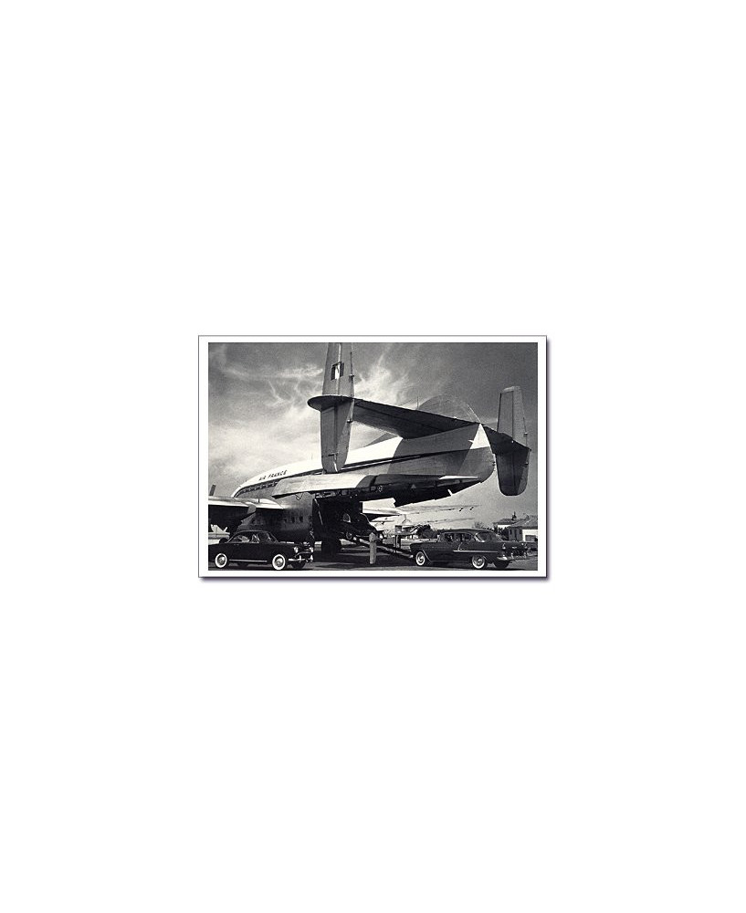 Carte postale noir et blanc - 22 - Breguet 763, deux ponts