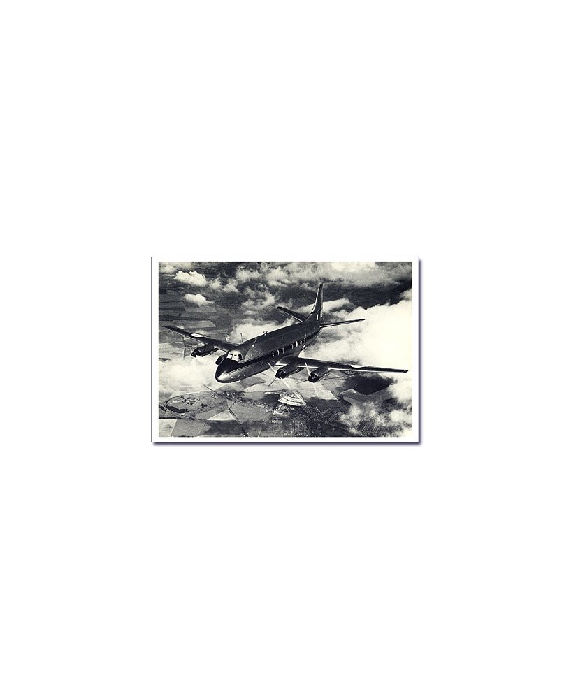 Carte postale noir et blanc - 55 - Vickers Viscount