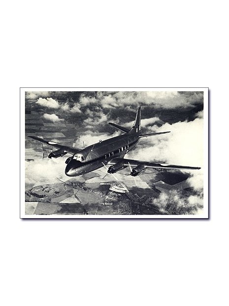 Carte postale noir et blanc - 55 - Vickers Viscount