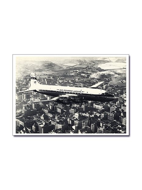 Carte postale noir et blanc - 16 - Douglas DC7