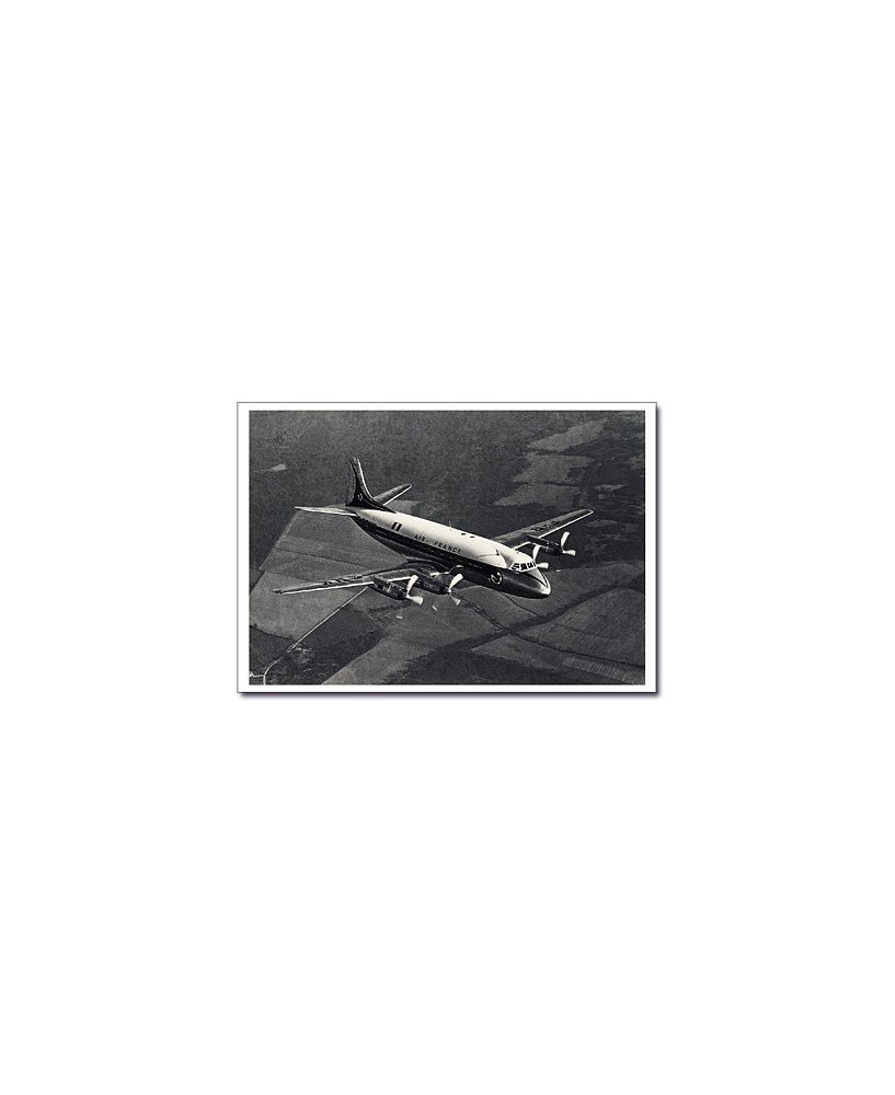 Carte postale noir et blanc - 21 - Vicker Viscount 700