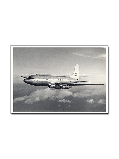 Carte postale noir et blanc - 25 - Avro Tudor 4