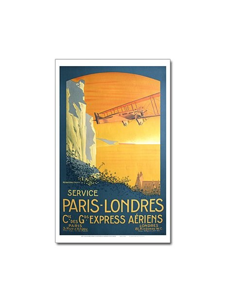 Affiche Air France, Service Paris-Londres