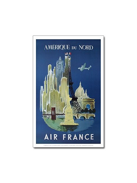 Affiche Air France, Amérique du Nord