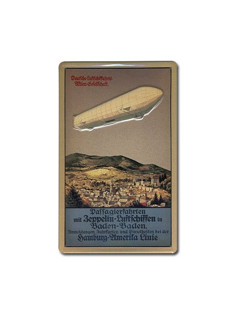 Plaque décorative en relief Zeppelin Baden-Baden (20 x 30 cm)