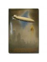 Plaque décorative en relief Zeppelin New-York (20 x 30 cm)
