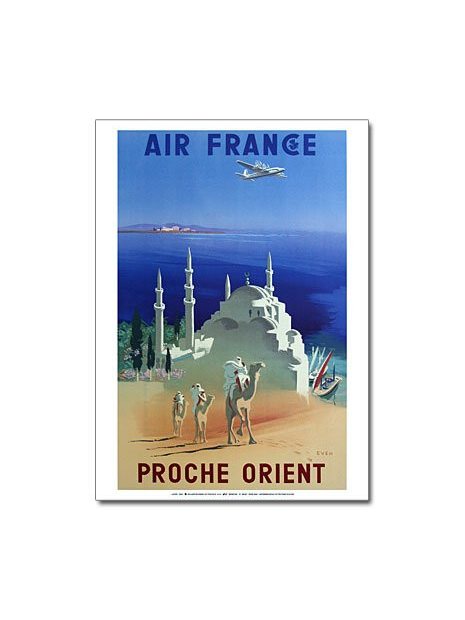 Affiche Air France, Proche Orient (petit modèle)