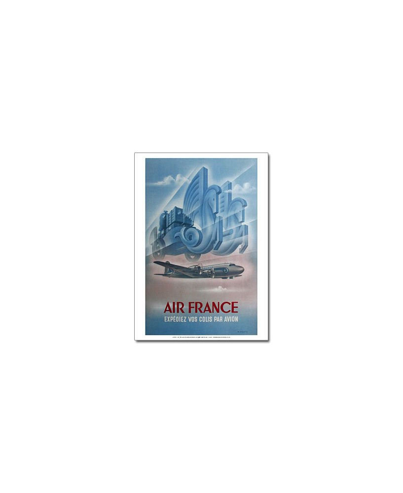 Affiche Air France, Expédiez vos colis par avion (petit modèle)