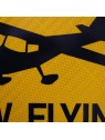 Panneau de signalisation métallique Low flying Aircraft