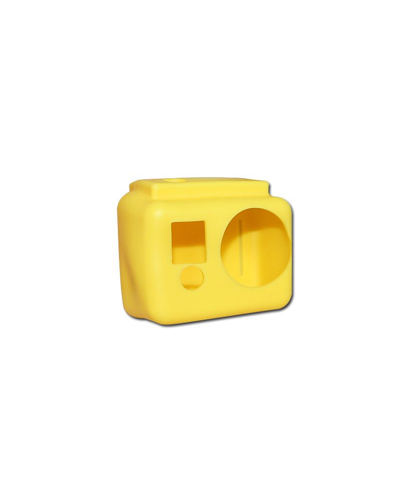 Coque de protection silicone jaune pour caméra GoPro