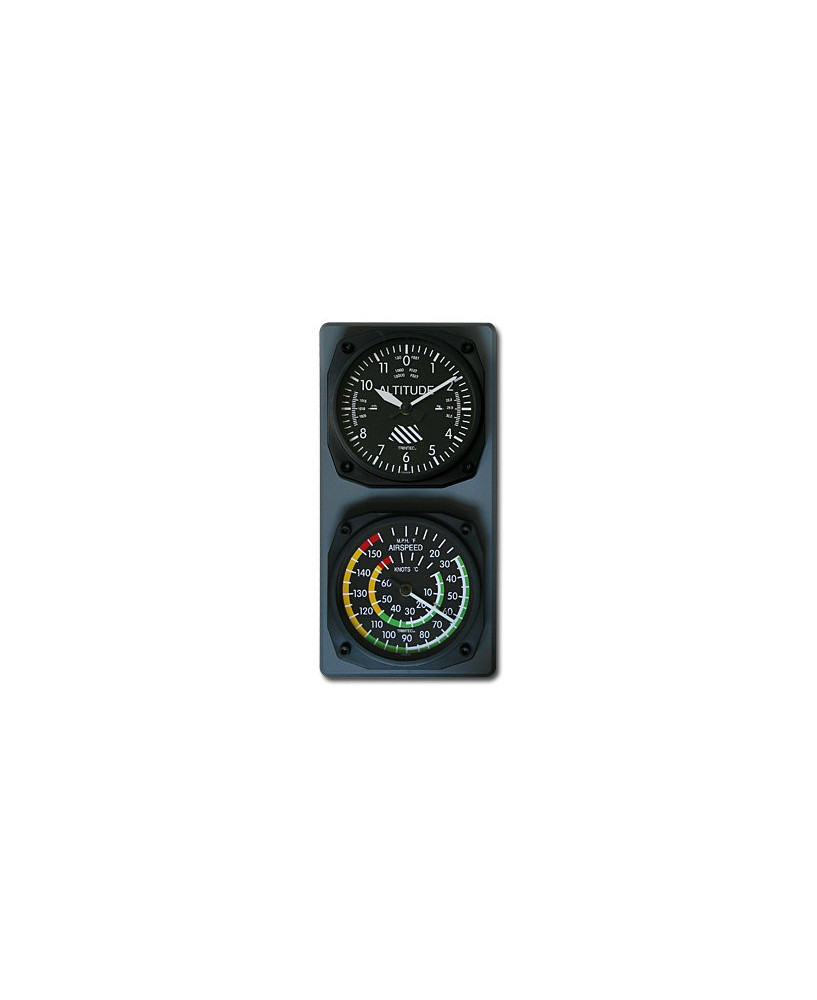 Console horloge altimètre / thermomètre anémomètre classiques