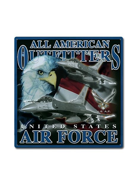 Plaque décorative imprimée All American Outfitters / United States Air Forces