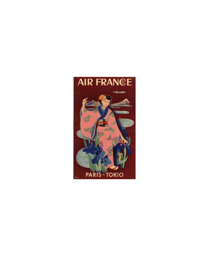 Carte postale Air France, Paris-Tokio