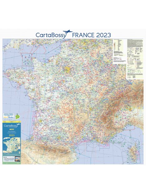 Carte 2020 1/1 000 000e MURALE V.F.R. France jour - Cartabossy