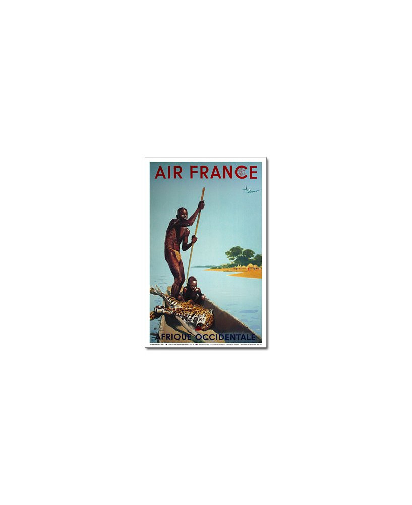 Affiche Air France, Afrique Occidentale