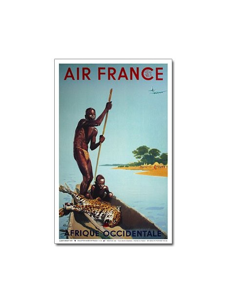 Affiche Air France, Afrique Occidentale