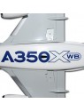 Maquette plastique A350-900 avec train d'atterrissage couleurs Airbus - 1/200e