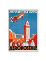Affiche Au Maroc par avion