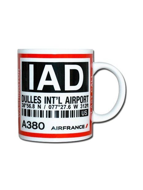 Mug bag-tag I.A.D. - Air France Washington