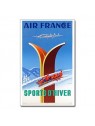 Affiche Air France, Sports d'hiver (petit modèle)