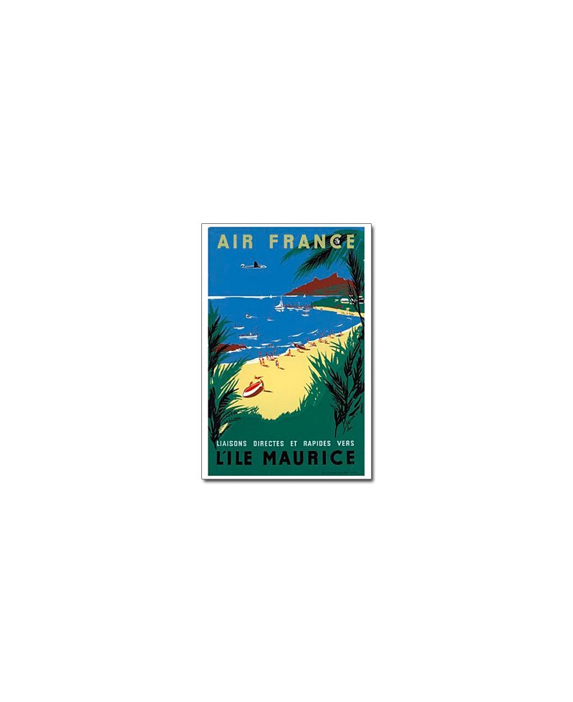 Affiche Air France, L'île Maurice (petit modèle)