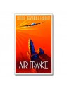 Affiche Air France, Afrique occidentale et équatoriale Française (petit modèle)