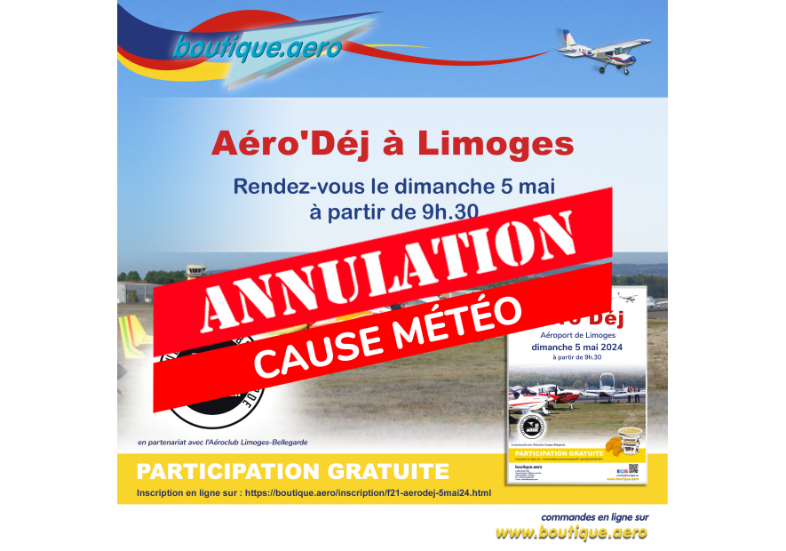 Annulation de l'Aéro'Déj de Limoges 2024